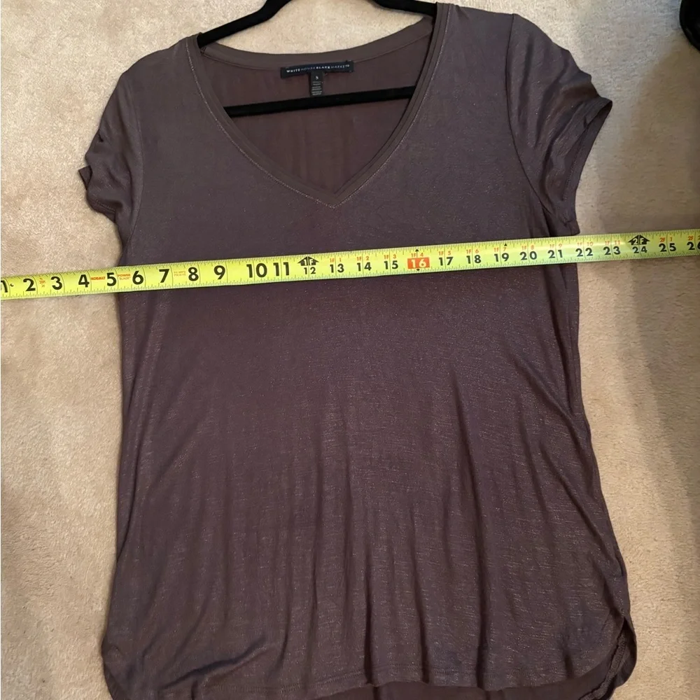 White House Black Market Chocolate Brown Blouse - Picture 5 of 5